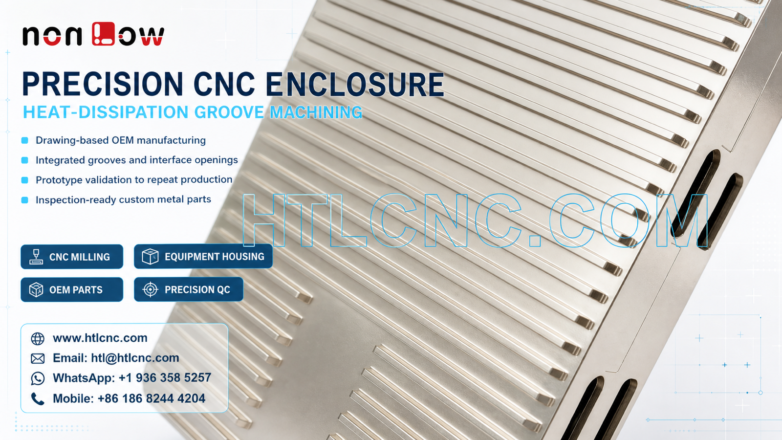 Precision CNC Equipment Enclosure with Heat-Dissipation Grooves and Interface Openings