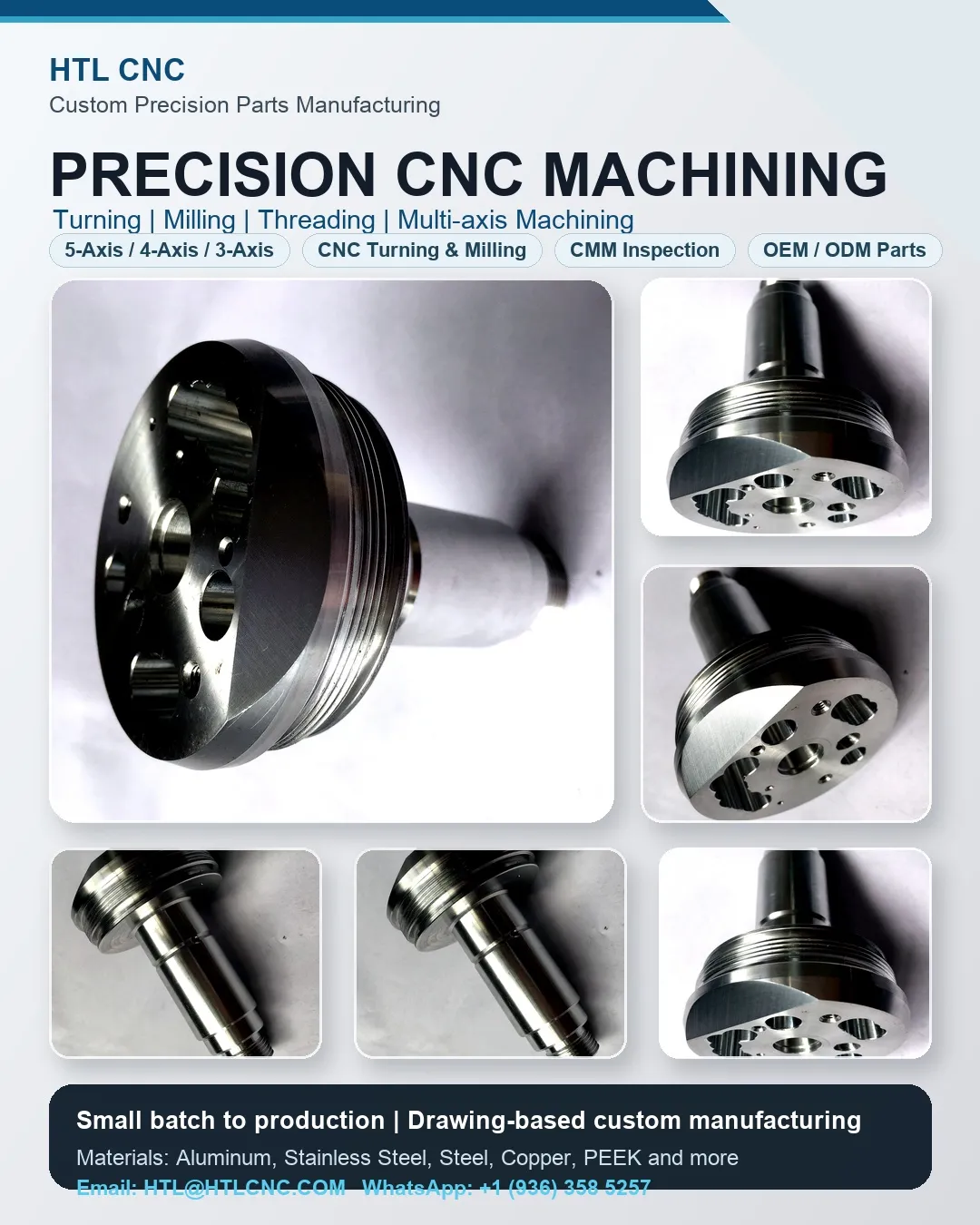 HTL CNC Supports Turning and Milling Compound Machining for 