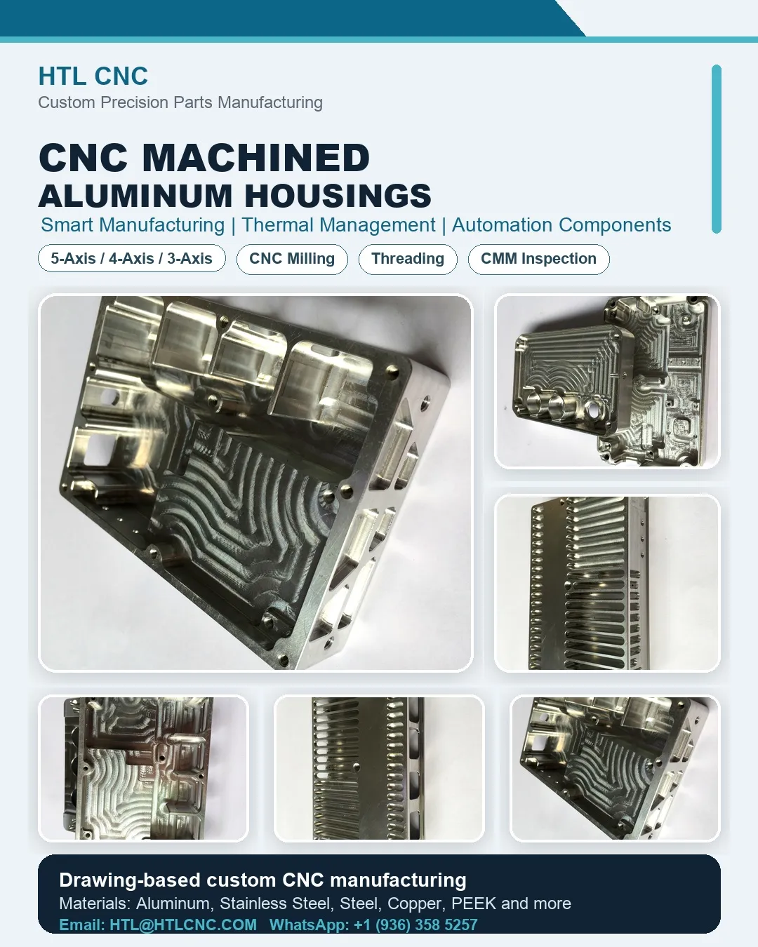 Precision CNC Machined Aluminum Housings Support Smart Manuf