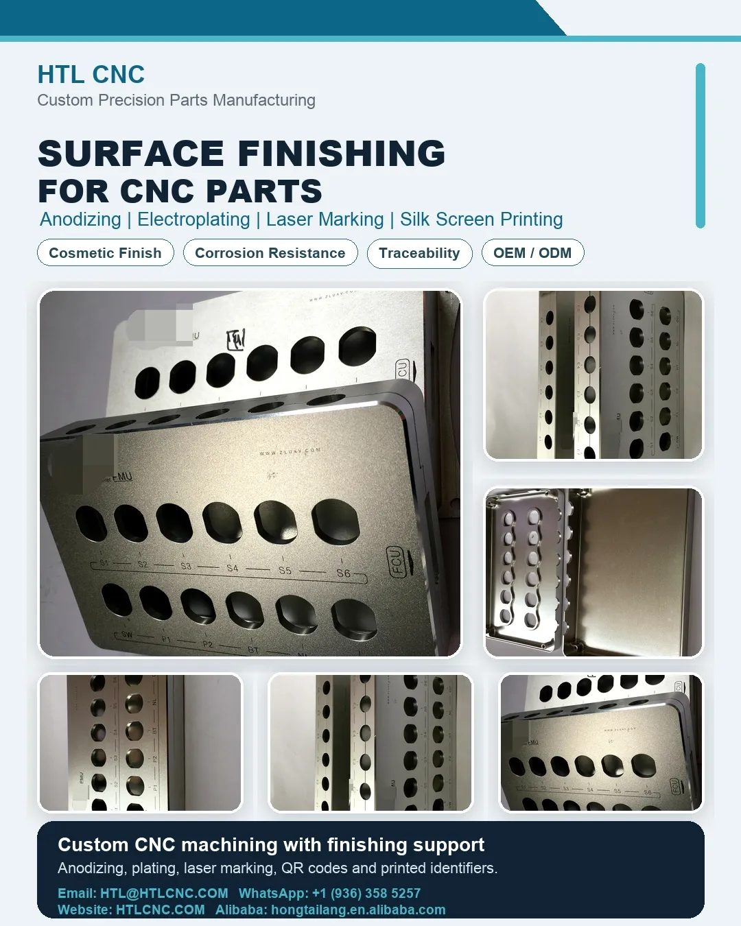 Surface Finishing for CNC Machined Parts: Anodizing, Plating