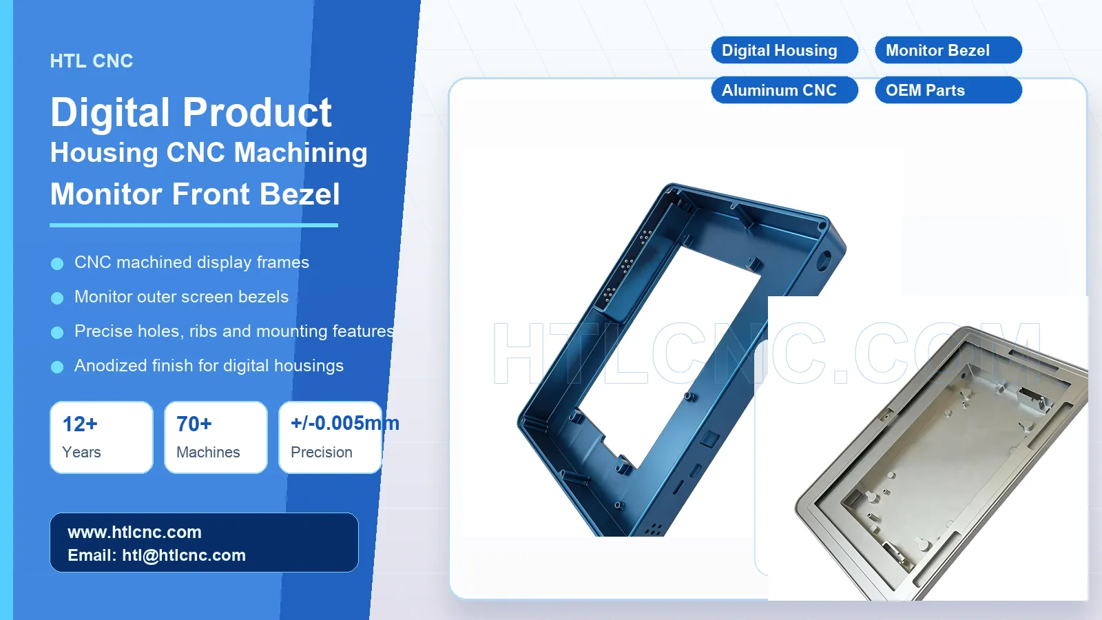 Custom CNC Machining for Digital Product Housings and Monito
