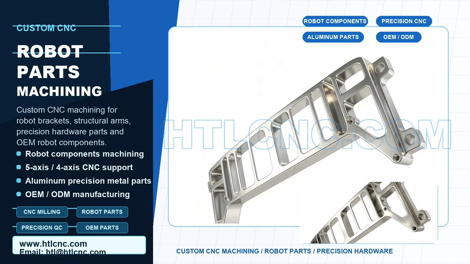 Robot Parts CNC Machining for Custom Robot Components and Pr