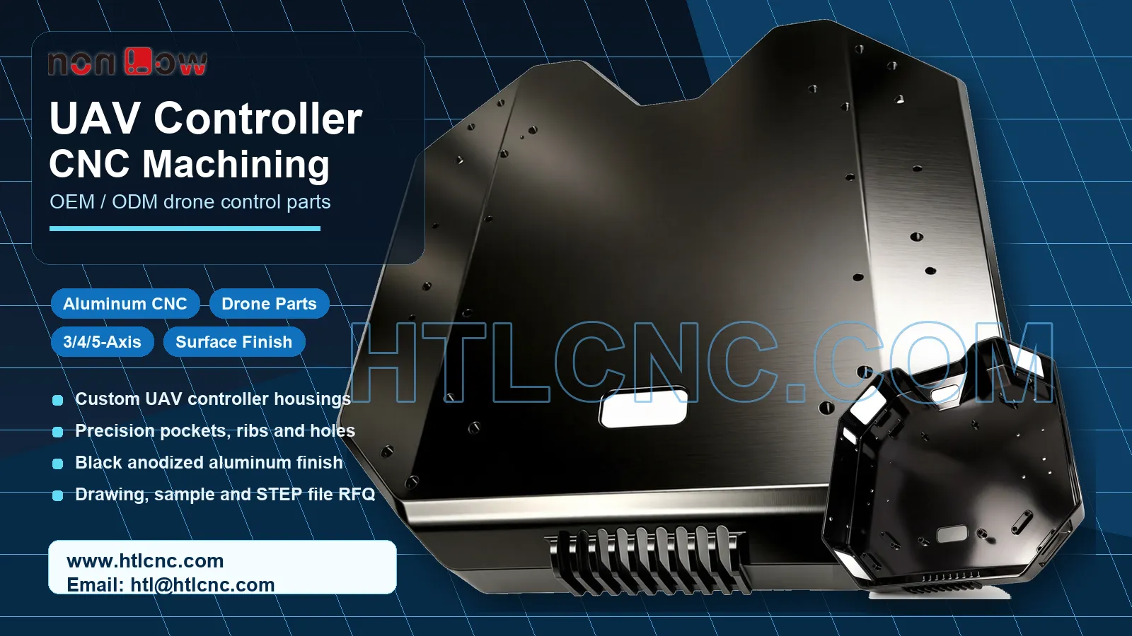 UAV Controller CNC Machining for OEM and ODM Drone Control P