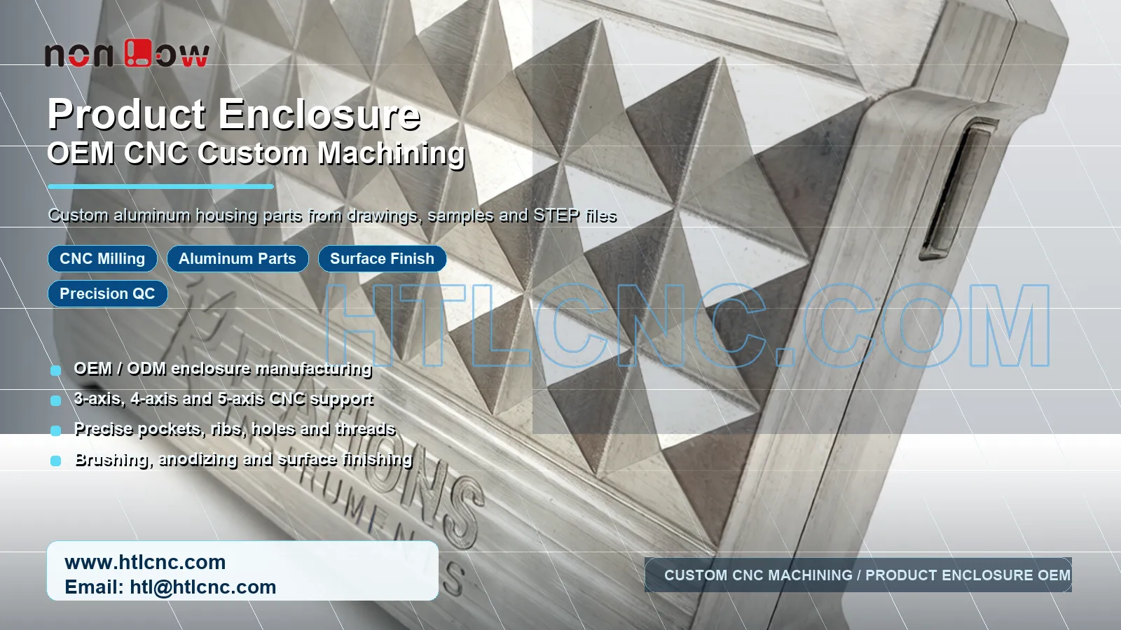 Product Enclosure OEM CNC Custom Machining for Aluminum Hous
