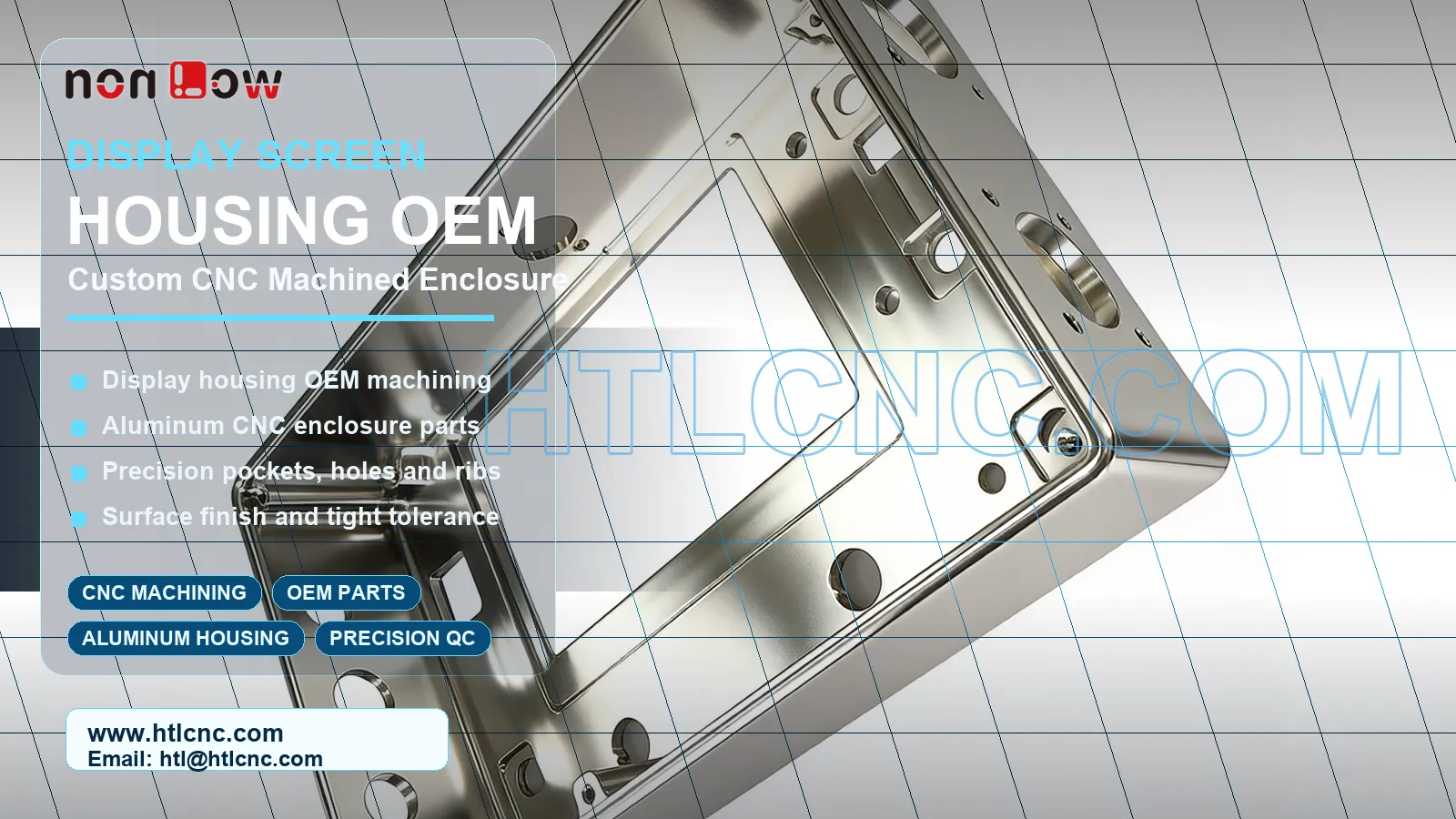 Display Screen Housing OEM CNC Machining for Custom Aluminum