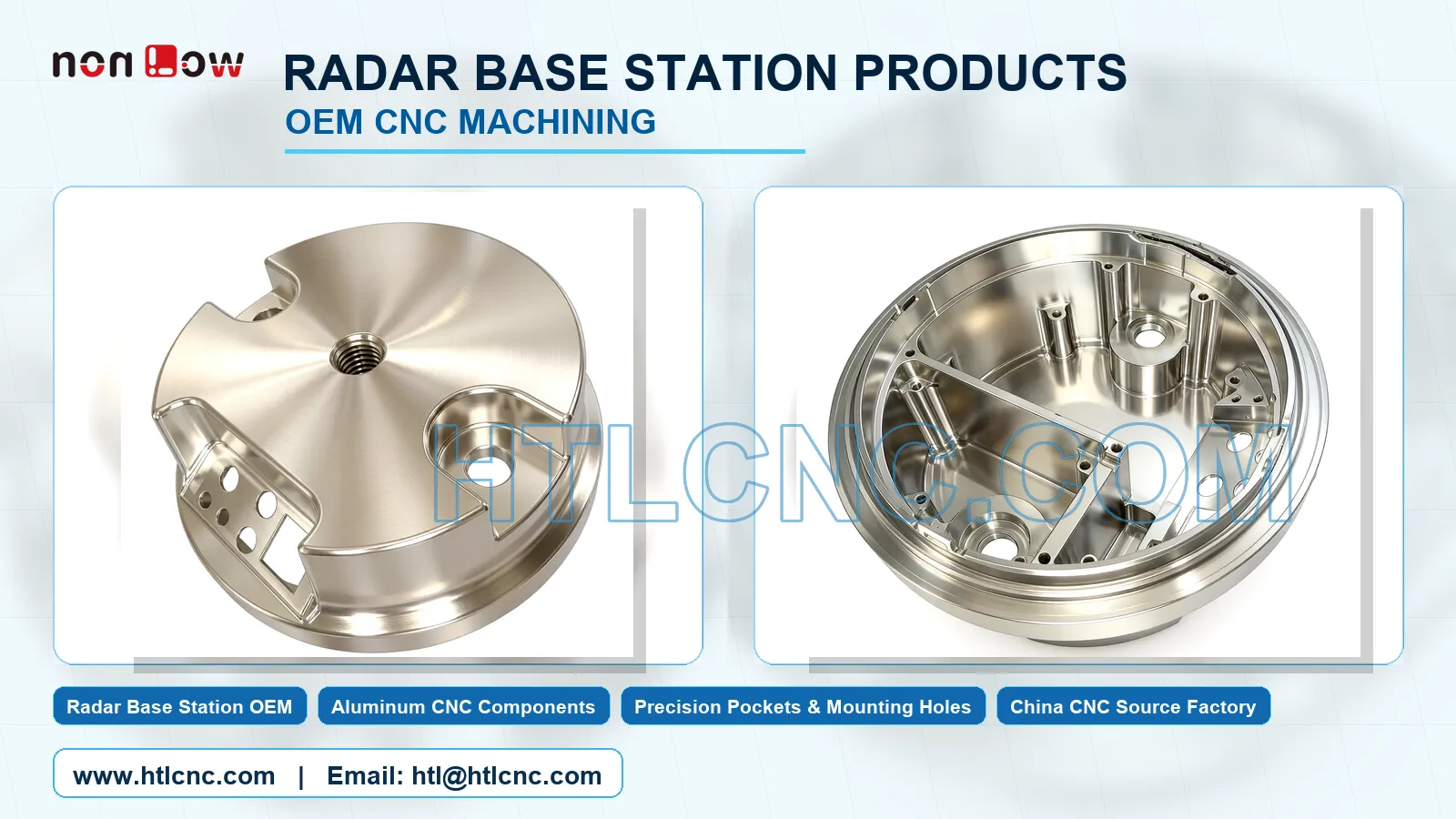 Radar Base Station Products OEM CNC Machining for Aluminum C